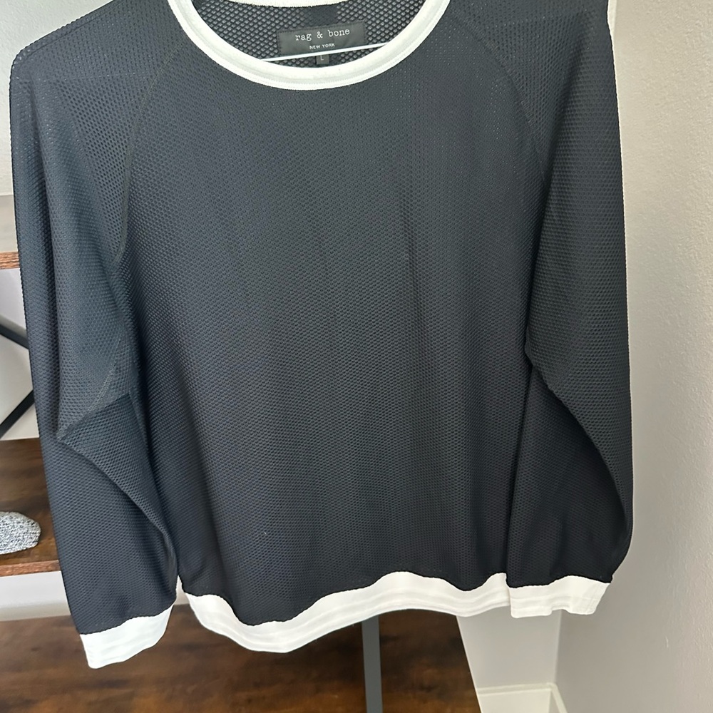 Rag & Bone Men's Black Sweater-SZ L